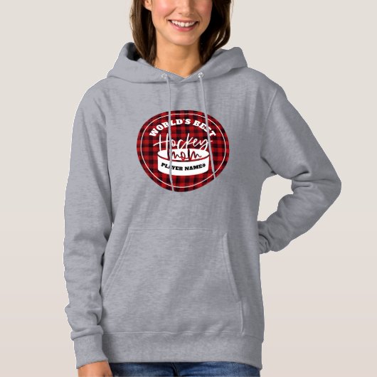 Das weltbeste Hockey-Mama Hooded Sweatshirt (Vorderseite)