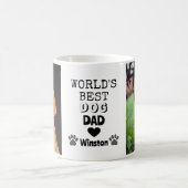 Das weltbeste Hunde-Vater-Herz-Paw-2-Foto Kaffeetasse (Mittel)
