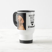 Das weltbeste Hunde-Vater-Herz-Paw-2-Foto Reisebecher (Vorderseite Links)