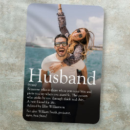 Das weltbeste Husband-Definition-Foto Magnet