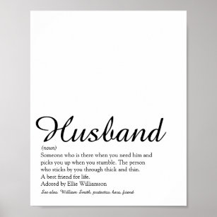 Das weltbeste Husband-Skript für die Definition Poster