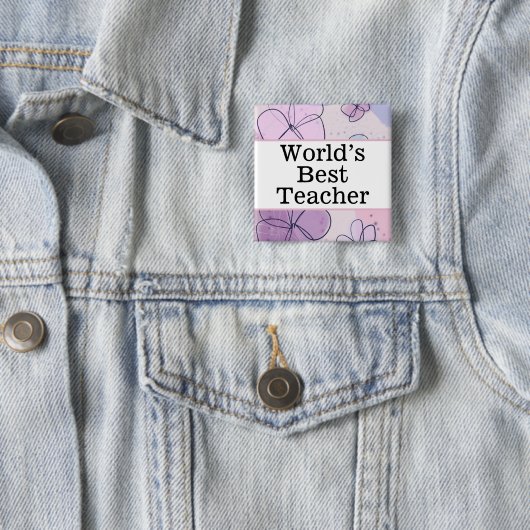 Das weltbeste Lehrer-Button Button (Beispiel)
