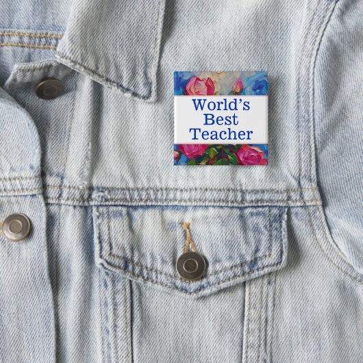 Das weltbeste Lehrer-Button Button (Beispiel)