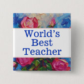 Das weltbeste Lehrer-Button Button (Vorderseite)