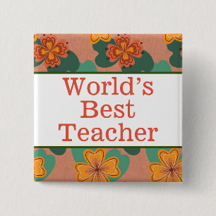 Das weltbeste Lehrer-Button Button