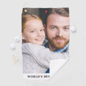 Das weltbeste Onkel-Nichte-Nephew-Foto Golfhandtuch (Insitu)