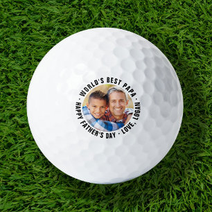 Das weltbeste Papa-Vatertag-Foto Golfball