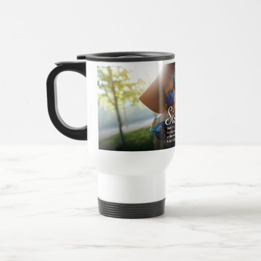 Das weltbeste Sister-Definition-Script-Foto Reisebecher (Links)