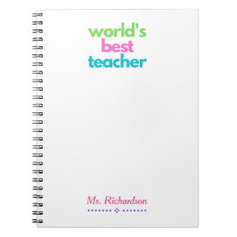 Das weltbeste Teacher Spiral Notebook Notizblock