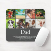 Das weltbeste Vater Pater Definition Foto grau Mousepad (Mit Mouse)