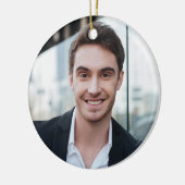 Das weltbeste Weihnachtsfest-Weihnachtsfest - Weih Keramik Ornament (Links)