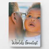 Das weltgrößte Foto für Vater und Opa Fotoplatte (Vorderseite)