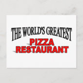 Das weltgrößte Pizzeria Postkarte (Vorderseite)