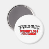 Das weltgrößte Programm für Gewichtsabnahme Magnet (Vorderseite/Rückseite)