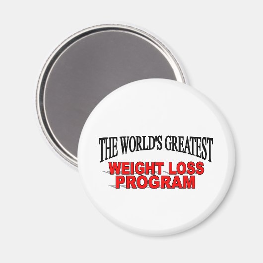 Das weltgrößte Programm für Gewichtsabnahme Magnet (Vorderseite/Rückseite)