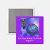 Das Weltmagnet inspiriert Magnet (Vorderseite/Rückseite)