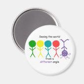 Das Weltmagnet sehen Magnet (Vorderseite/Rückseite)