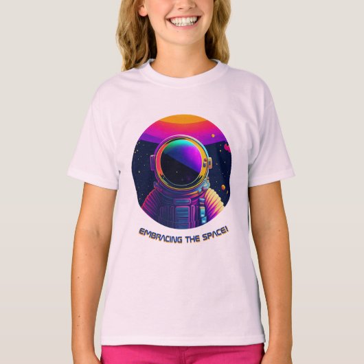 Das Weltraummädchen T-Shirt (Vorderseite)