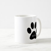 Das weltweit beste Cat Mama Custom Foto, Paw druck Kaffeetasse (VorderseiteRechts)