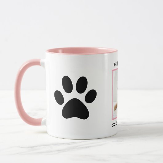 Das weltweit beste Cat Mama Custom Foto Personalis Tasse (Links)