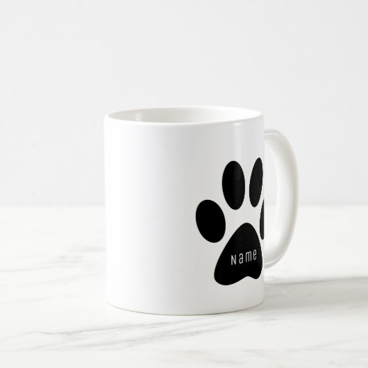Das weltweit beste Cat Vater Custom Foto, Paw druc Kaffeetasse (VorderseiteRechts)