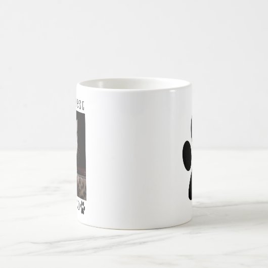 Das weltweit beste Cat Vater Custom Foto, Paw druc Kaffeetasse (Mittel)
