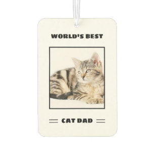 Das weltweit beste Cat Vater Custom Foto Personali Autolufterfrischer
