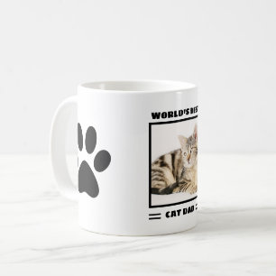Das weltweit beste Cat Vater Custom Foto Personali Kaffeetasse