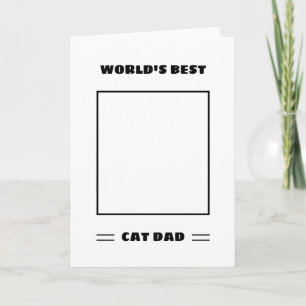 Das weltweit beste Cat Vater Custom Foto Personali Karte