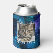 Das weltweit beste Cat Vater Pad Prints Space Pet Dosenkühler (Kanne Vorderseite)