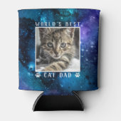 Das weltweit beste Cat Vater Pad Prints Space Pet Dosenkühler (Vorderseite)