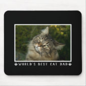 Das weltweit beste Cat Vater Paw Prints Foto auf B Mousepad (Vorne)