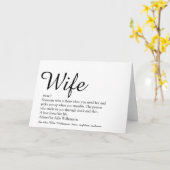 Das weltweit beste Definitionsthema für die Ehefra Karte (Gelbe Blume)