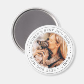 Das weltweit beste Dog Mama Classic Simple Foto Magnet (Vorderseite/Rückseite)