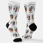 Das weltweit beste Dog-Mama-Custom-3-Dog-Foto Socken (Gewinkelt)