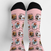 Das weltweit beste Dog-Mama-Custom-3-Dog-Foto Socken (Oben)