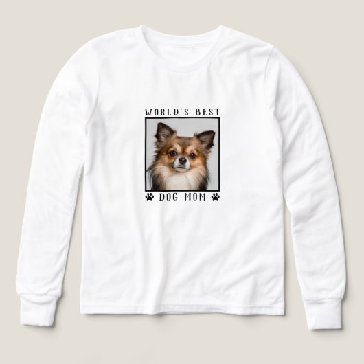 Das weltweit beste Dog Mama Paw Prints Pet Foto au (Design Vorderseite)