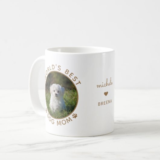 Das weltweit beste Foto für Personalisierte Mama f Kaffeetasse (Vorderseite Links)