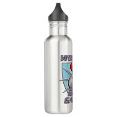 Das weltweit beste Gamer-Retro-Logo Edelstahlflasche (Links)