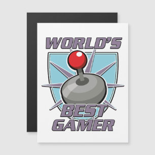 Das weltweit beste Gamer-Retro-Logo Magnetkarte