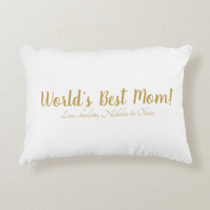 Das weltweit beste Goldskript für die Mama niedlic Dekokissen