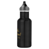 Das weltweit beste Goldskript für die Mama niedlic Edelstahlflasche (Rechts)