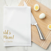 Das weltweit beste Goldskript für die Mama niedlic Geschirrtuch (Viertel Falte)