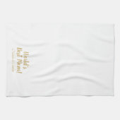 Das weltweit beste Goldskript für die Mama niedlic Geschirrtuch (Horizontal)