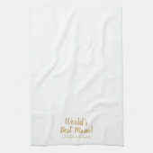 Das weltweit beste Goldskript für die Mama niedlic Geschirrtuch (Vertikal)