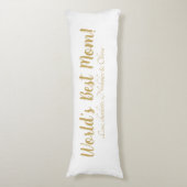 Das weltweit beste Goldskript für die Mama niedlic Seitenschläferkissen (Vorderseite Vertikal)