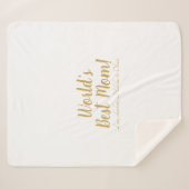 Das weltweit beste Goldskript für die Mama niedlic Sherpadecke (Vorderseite (Horizontal))