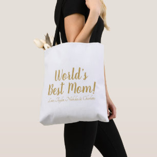 Das weltweit beste Goldskript für die Mama niedlic Tasche