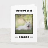 Das weltweit beste Hund-Vater-Custom-Foto Personal Karte (Vorderseite)