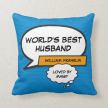 Das weltweit beste Husband Cool Fun Comic Blue